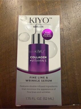 KIYO serum collagen + vitamin E for fine lines and wrinkles new 1.75 fl oz